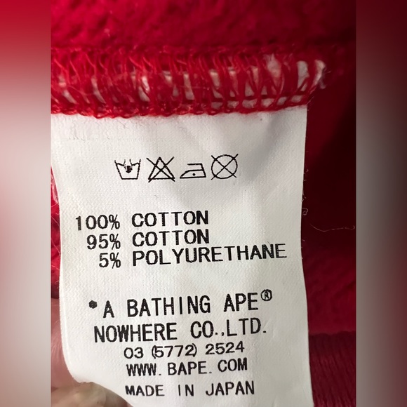 BAPE - A BATHING APE Nordic Pattern Zip Hoodie - Men's M - Red - Picture 5 of 10